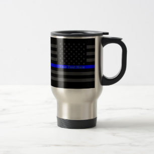 Mug De Voyage A personnalisé votre drapeau gris mince nommé de