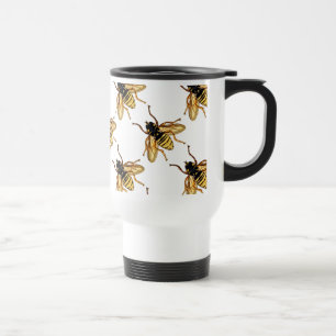 Mug De Voyage Abeille jaune vintage de miel