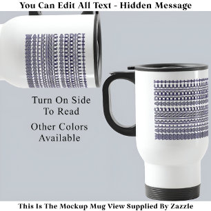 Mug De Voyage Addict de marche Message caché Amusant nouveauté 1