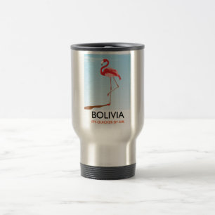 Mug De Voyage Affiche de voyage flamant de Bolivie