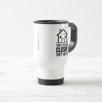 Mug De Voyage Agent immobilier collègue Realtor fermetures blagu