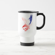 Aigle de drapeau américain patriotique