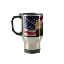 Aigle et drapeau américains