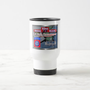 Mug De Voyage Ailes de saut Super Senior 82e division aéroportée