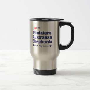 Mug De Voyage Aimez mes bergers australiens miniatures