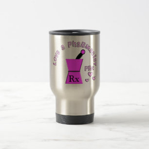 Mug De Voyage Aimez une conception de pilon et de mortier du