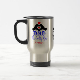 Mug De Voyage ☕ Aimez-vous papa, vous êtes mon héros voyage clas