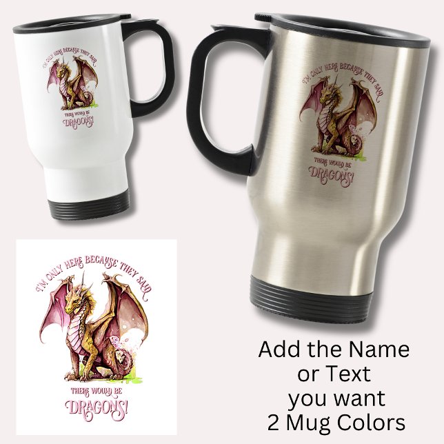 Mug De Voyage Ajouter Un Nom Texte - Seulement Ici Parce Que Dit (Créateur téléchargé)