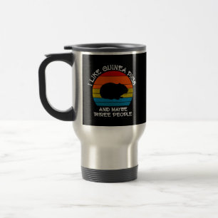Mug De Voyage Ajouter votre texte, Cochon de Guinée sur Coucher