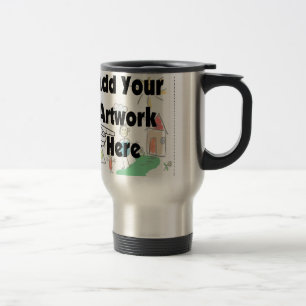 Mug De Voyage Ajoutez votre propre oeuvre d'art ou l'oeuvre d'en