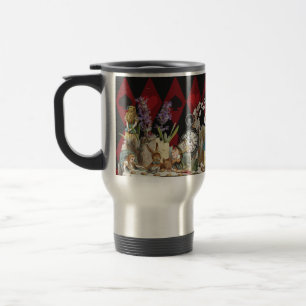 Mug De Voyage Alice Aventures avec le Chat de Cheshire Fou du Pa