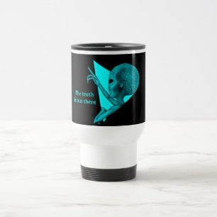 Mug De Voyage Alien gris, la vérité est là