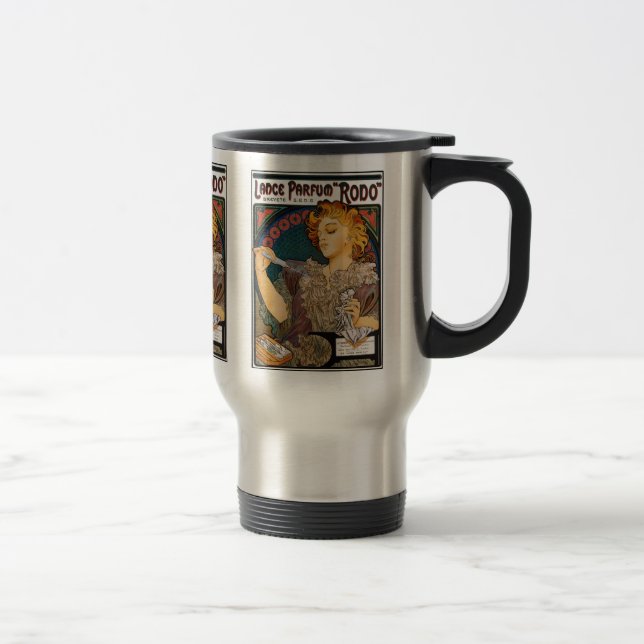 Mug De Voyage Alphonse Mucha - Parfum Lance "Rodo" - Publicité d (Droit)