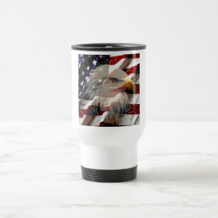 Mug De Voyage American Eagle Drapeau Voyage Mug