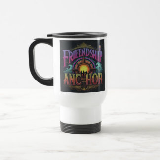 Mug De Voyage "Ancre d'amitié" Canette de café de voyage.