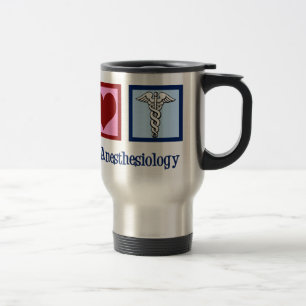 Mug De Voyage Anesthésiologie d'amour de paix