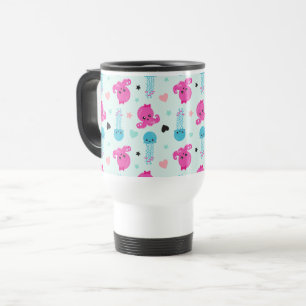 Mug De Voyage Animaux de mer, Vie de mer, poulpe, méduses, Coeur