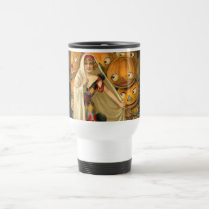 Mug De Voyage Antique Halloween Jack-o'-lantern Costume Femme