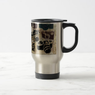 Mug De Voyage appareil-photo affligé de photographie de