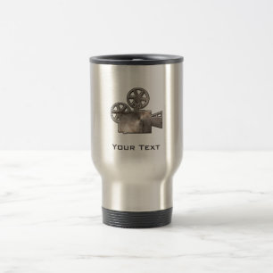 Mug De Voyage Appareil-photo de film rocailleux