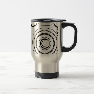 Mug De Voyage Appareil photo noir et blanc
