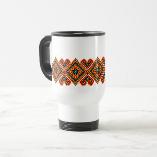 Mug De Voyage Apparence Broderie Géométrique