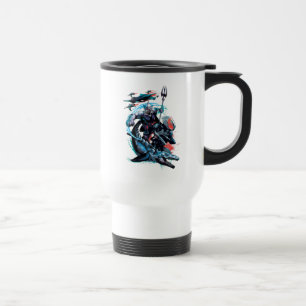 Mug De Voyage Aquaman   Orm, Manta noir, Tylosaur, et bateaux