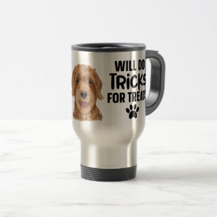 Mug De Voyage Aquarelle Goldendoodle citation de chien drôle