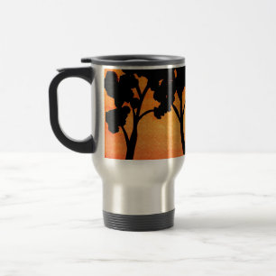 Mug De Voyage Aquarelle Silhouette Arbre