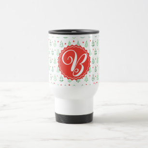 Mug De Voyage Arbre de Noël rouge et vert