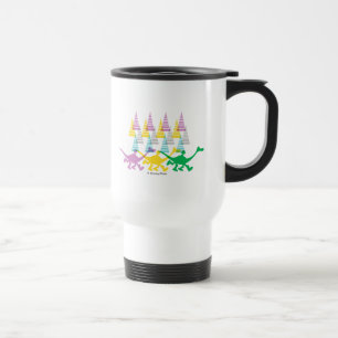 Mug De Voyage Arbres verts jaunes pourpres de Spot et Arlo