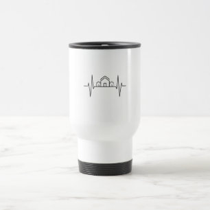 Mug De Voyage Architecte - Architecte Heartbeat Maisons