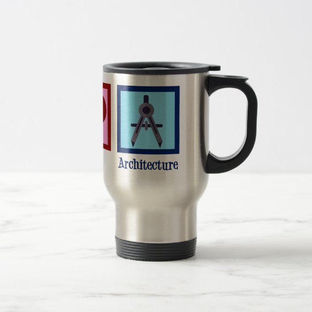 Mug De Voyage Architecture Peace Love (Droit)