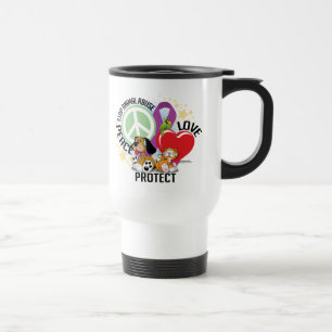 Mug De Voyage Arrêtez l'abus animal PLP