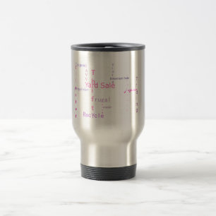 Mug De Voyage Art de mot de bon de vente de bric-à-brac