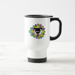 Mug De Voyage Art de tatouage de crâne du peloton Harley Quin