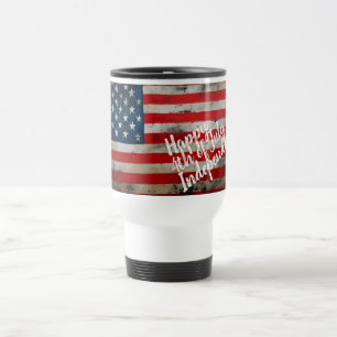 Mug De Voyage Art patriotique du 4 juillet jour de l'indépendanc