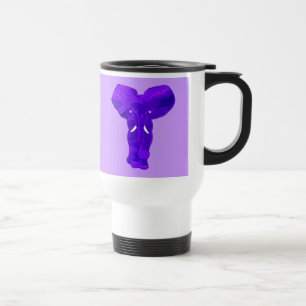 Mug De Voyage Art pourpre d'éléphant sur des T-shirts, vêteme