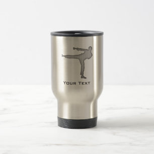 Mug De Voyage Arts martiaux balayés de Métal-regard