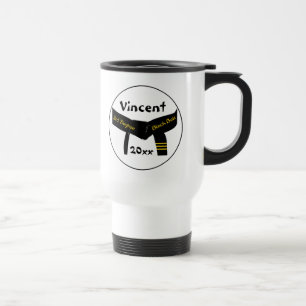 Mug De Voyage Arts martiaux personnalisés Ceinture noire troisiè