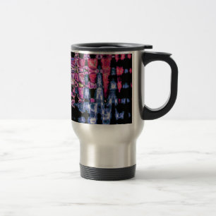 Mug De Voyage Assez mignonne pourpre Cendres Gris et Noir Aquare