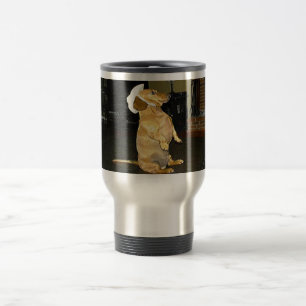 Mug De Voyage Assis jolie ou regarder la TV Dachshund