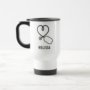 Mug De Voyage Assistant Médicale Coeur d'amour