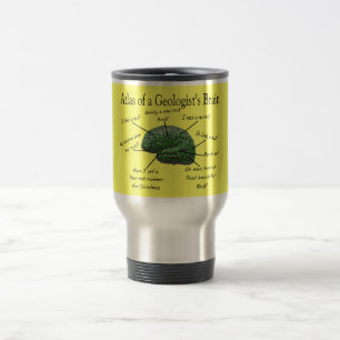 Mug De Voyage Atlas des cadeaux drôles du cerveau d'un géologu