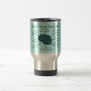Mug De Voyage Atlas du cerveau d'une infirmière de traumatisme