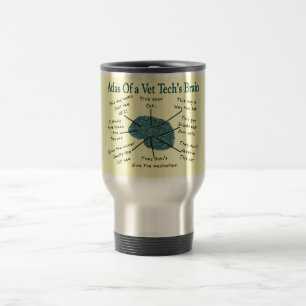 Mug De Voyage Atlas du cerveau d'une technologie de vétérinair