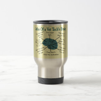 Mug De Voyage Atlas du cerveau d'une technologie de vétérinaire