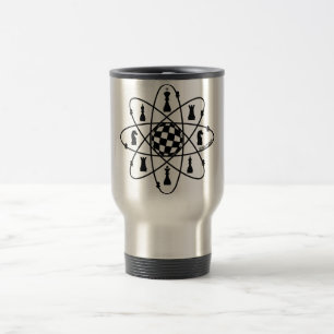 Mug De Voyage Atome d'échecs, sujets d'échecs,