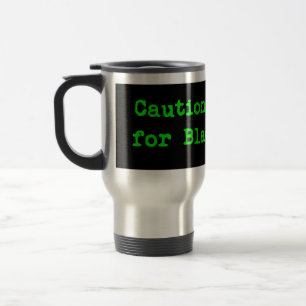 Mug De Voyage Attention Je Freins Pour Chuck Noir