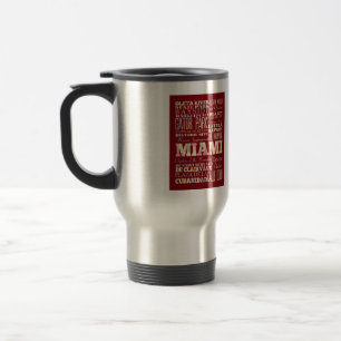 Mug De Voyage Attractions et endroits célèbres de Miami, la